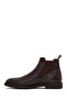 Men's Brown Leather Casual Chelsea Boots 25Wfd6401Ft - 3