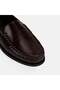 Women's Burgundy Classic Leather Loafer - 5