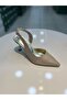 Hco Heeled Glittery Open Back Stylish Heeled Shoes - 3