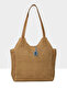 Mink Women's Leather Strap Large Tote Straw Bag M000008754 - 3