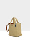 Cream Women's Long Strap Handheld Straw Bag M000008775 - 2