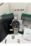 Men's Wristwatch Quartz Movement – Silver Steel Band, Black Dial Dm-00100G-A2 - 2