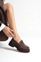 Women's Daily Suede Bitter Brown Shoes Tr10Ms02E - 2