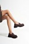 Women's Daily Suede Bitter Brown Shoes Tr10Ms02E - 4