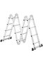 Multi-Purpose Foldable Ladder - (4x 4 Silver) - 2