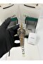 Men's Wristwatch Quartz Movement – Silver & Gold Steel Band, Gray Dial Dm-00111G-D9 - 2