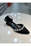 Queen Stone Satin Material Imported Women's Stylish Evening Dress Ballerinas - 3