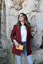 Burgundy Wool-Effect Blazer - 3
