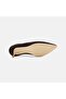 Women's Bitter Brown Pointed Toe Suede Heeled Shoes - 4