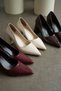 Beige Patent Leather Women's Heeled Shoes Tr08Ms16E - 4