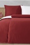 Satin 100% Cotton Double Duvet Cover Set Solid Color Tile - Cream - 2