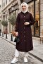 Dilra Hooded Cashmere Cap 1632 - Burgundy - 5