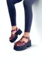 Burgundy Thick Sole Women's Sandals P9025 - 3