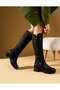Serrace Women's Below-The-Knee Casual Biker Boots - 2