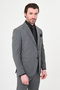 Striped Slim Fit Wide Collar Premium Wool Men's Suit Gray - 44319.26Y - 7