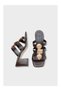Vollex Buckle Stylish Women's Heeled Slippers - 8