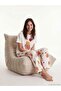 Crew Neck Printed Women's Pajama Set (S6)
