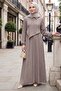 Cross-Tied Wrap Dress 1617 - Gray - 5