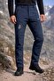 Men's Navy Blue Winter Fleece-Lined Water and Wind Resistant Outdoor Softshell Tactical Pants - 6