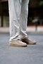 Alvin x bej suede men's leather shoes - 4