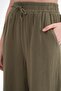 Mixray High Waist Textured Muslin Pants - 5