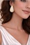 Steel Stylish Design Zircon Stone Earrings Gold Color Does Not Tarnish.