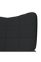 Scaun de relaxare, negru, material textil - 5