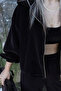 Bitter Brown Velvet Triple Zipper Suit - 4