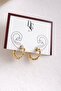 Gold Halka Twine Earrings - 5