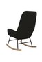 Scaun balansoar, negru, material textil - 5
