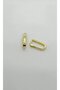 Minimal Square Stone Detailed Gold Earrings