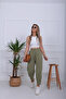 Khaki Natural Linen Trousers - 2