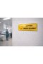 Please Be Quiet Gold Metal Warning Sign 5X20 cm – Hospital & Office