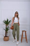 Khaki Natural Linen Trousers - 5