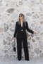 Black Button-Down Blazer Suit