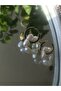 Steel Pearl Earrings - 3