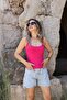 Fuchsia Cotton Tank Top