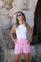 White Halter Neck Long Crop Top
