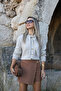 Tan Metal-Accented Shorts Skirt - 2