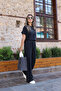 Smoked Modal Fabric T-shirt Trousers Set - 4