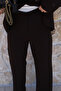Coffee judge collar sleeve folded buttoned jacket suit - 6