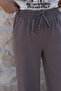 Mink gabardine elastic waist pants - 3