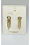 Hanging Chain Detailed Earrings – Golden Shine - 2