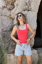 Pomegranate flower cotton athlete - 2