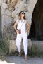 White Vest Set linen carrot set