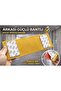 Staff Not Allowed External Entrance Gold Metal Warning Sign 7X20 cm - 2