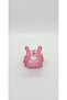 Pink Color Flower Pattern Round Latch Buckle - 2