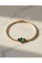 Women's Steel Bracelet with Fatma Ana's Hand and Zircon Stone - 2