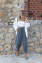 Smoked Natural Linen Trousers - 6