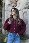 Claret Red Polo Collar Standard Size Thick Fabric - 6